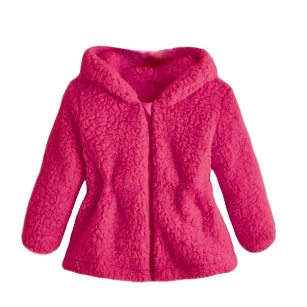 Casaco Infantil Unissex com Capuz e Forro de Pelinho para Inverno